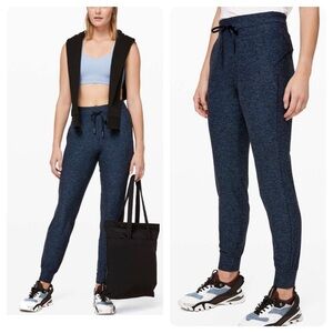Lululemon Ready to Rulu Jogger 29" Heathered True Navy / Black W5BXLS 4 •FLAW